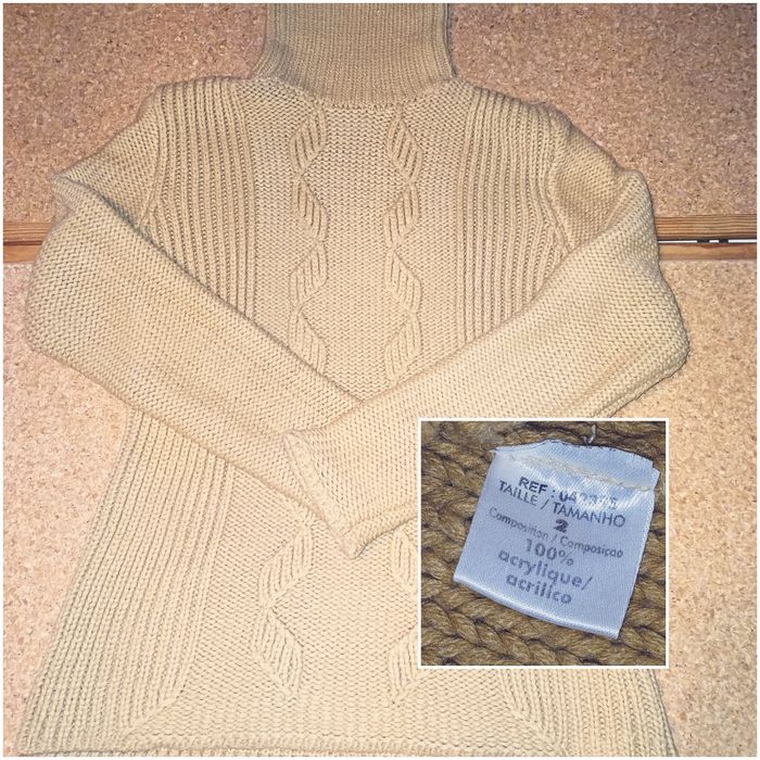 Camisolas de malha de senhora, gola alta, quentes , várias.