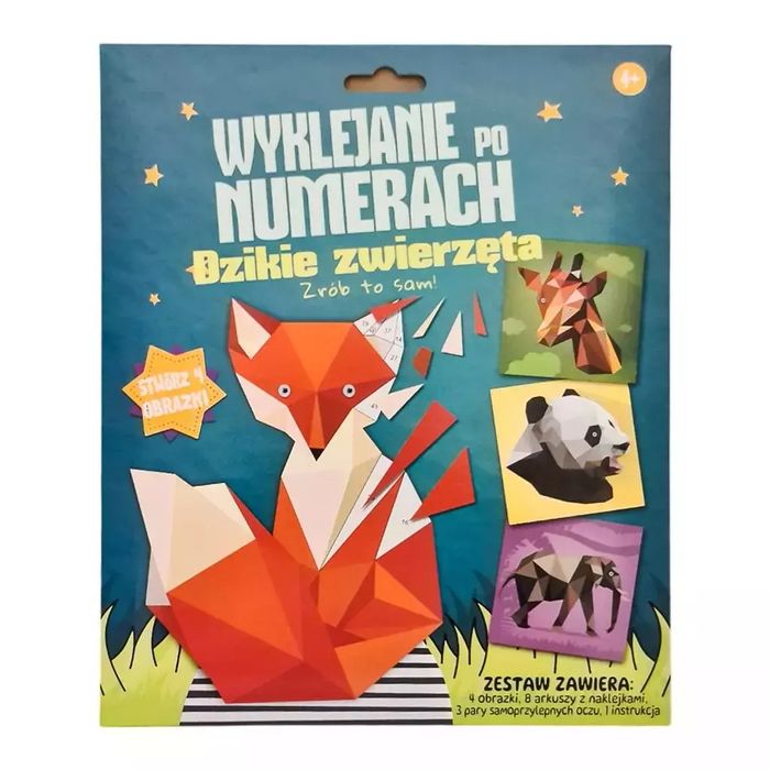 Przyklejanie po numerach. Lisek. MCD