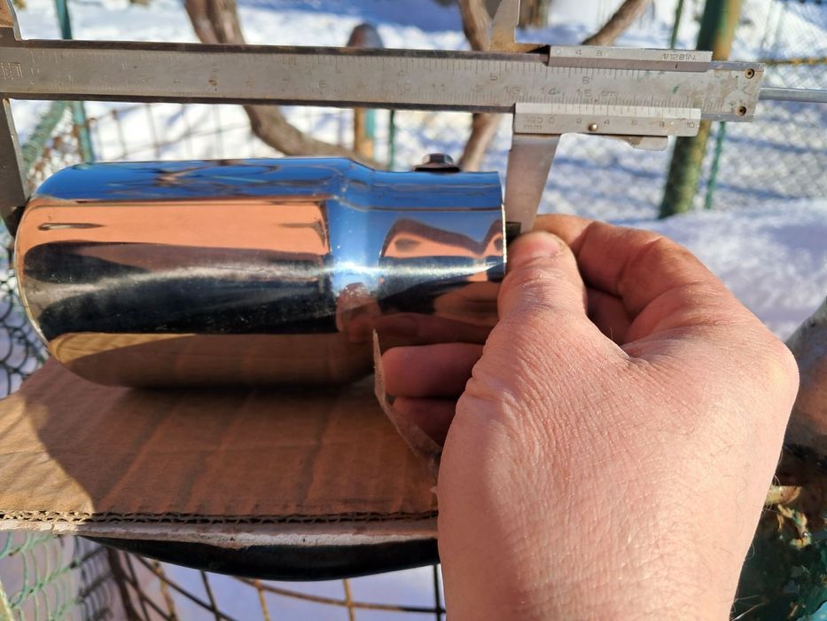 Насадка на вихлопну трубу. Нерж. Нова