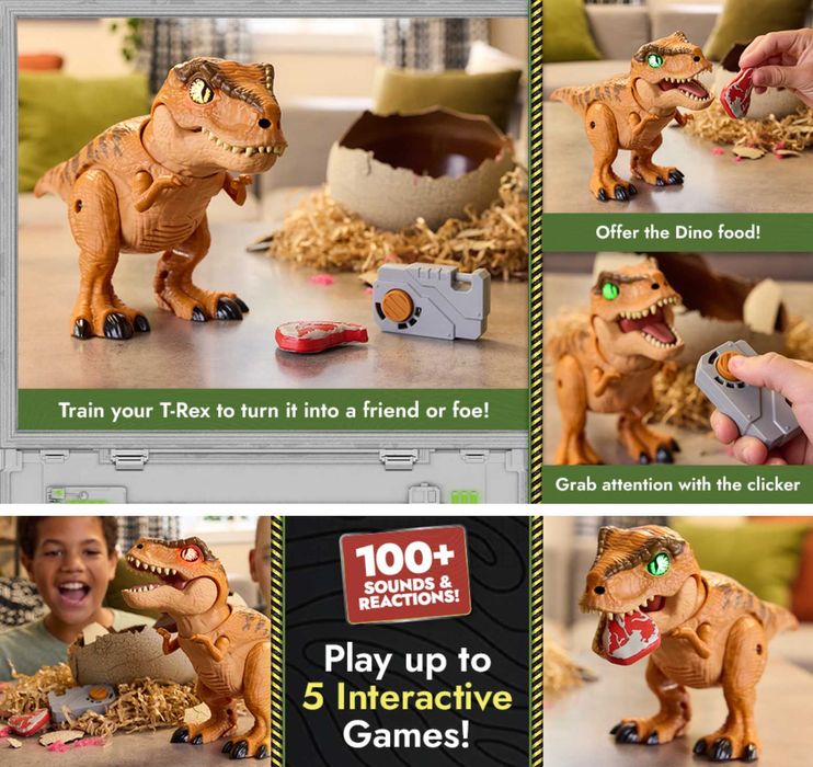 Інтерактивний Тиранозавр Рекс в яйці Primal Hatch Jurassic World Новий