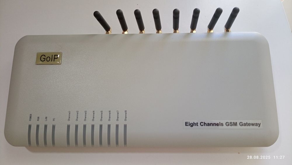 Два  Gsm шлюза для сим sim карт Goip-8, Goip-16, ЖСМ модуль для ip тел