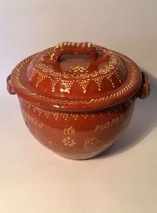 PÚCARO ANTIGO - barro vidrado - 18,5 x 23,5 cm/s