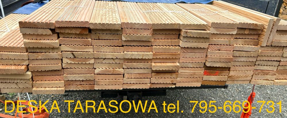 Deska Tarasowa Modrzew 28/145mm Najtaniej! Dostawa!