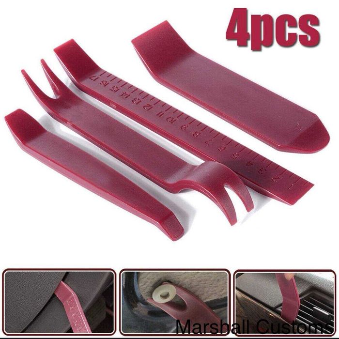 Zestaw 4 narzędzi do demontażu tapicerki / spinek / plastików – 4 szt.