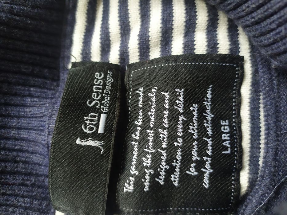 Sweter męski granatowy L 6th sense
