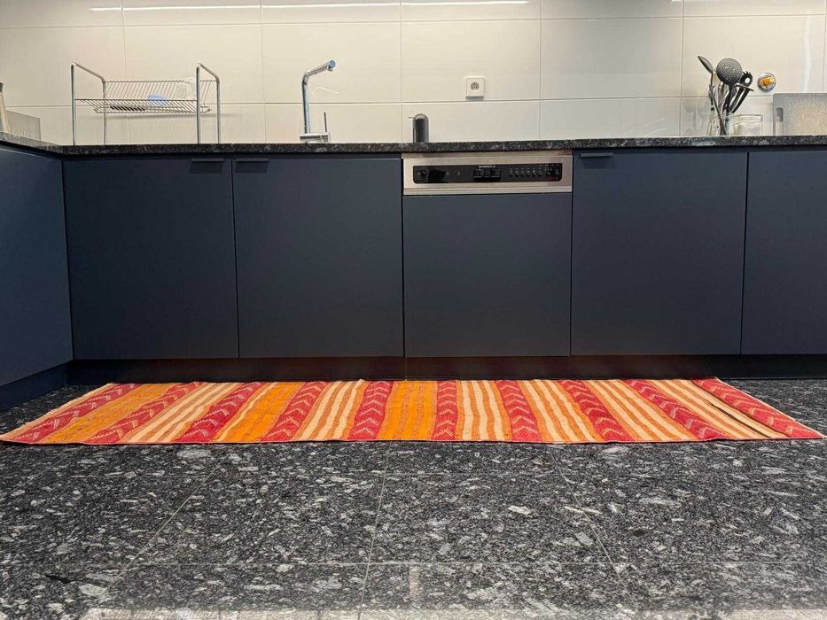 Antique Kilim Rug, Professionally Washed | 220x70 cm