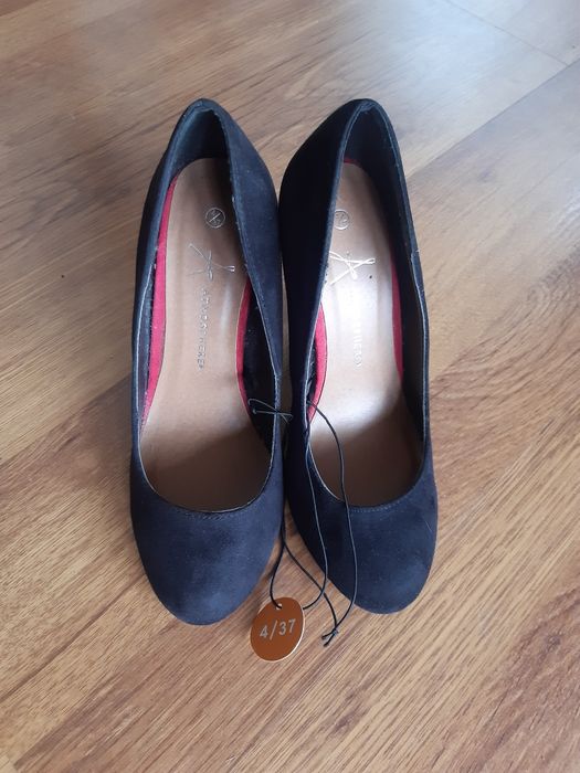 Atomosphere, półbuty, czółenka, szpilki,nowe, czarne, 37