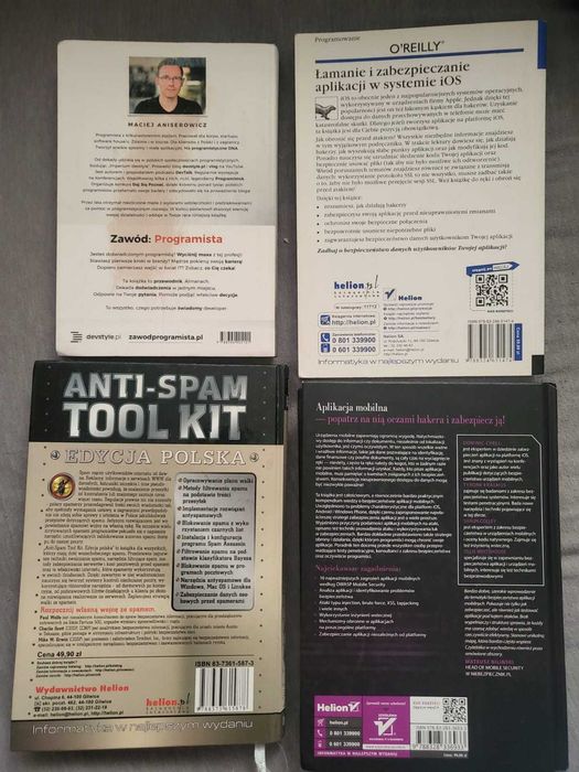 Podręcznik hakera, Łamanie aplikacji, iOS, Zawód programista, Ant-Spam