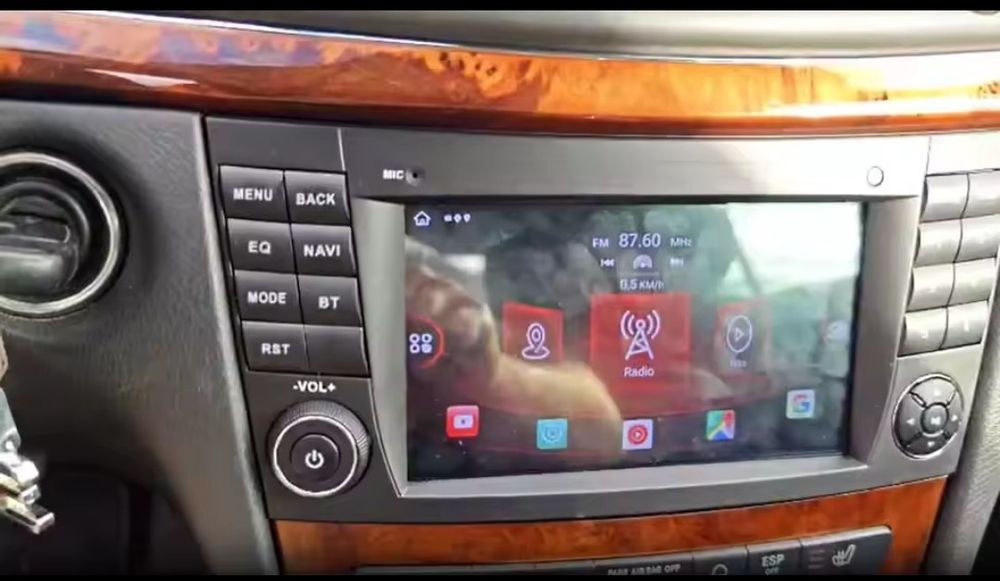 Rádio Android 14 com o Mercedes W211/CLS (Novo)