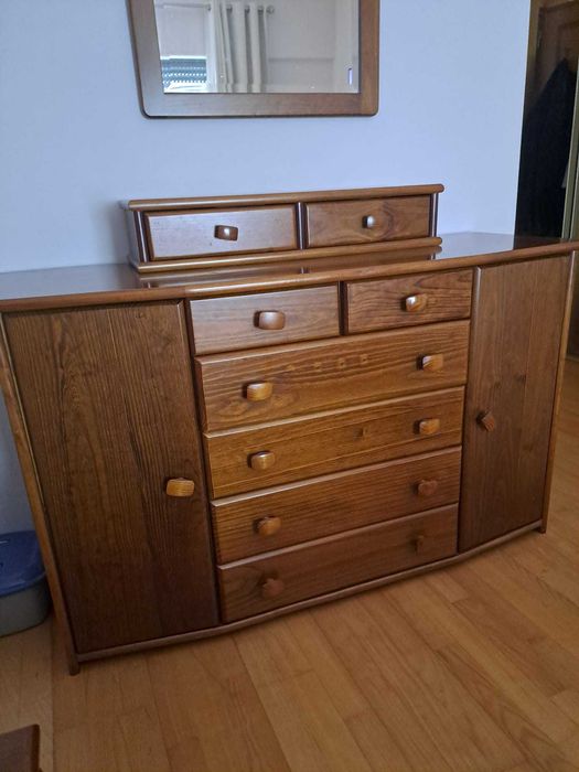 Mobilia quarto casal cor cerejeira