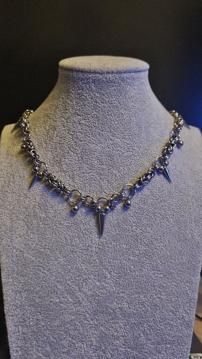 Naszyjnik z stali nierdzewnej stainless steel handmade necklace wisior