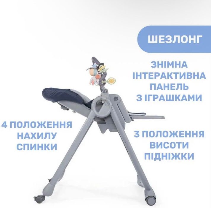 Chicco Polly Magic Relax — стільчик для годування / шезлонг