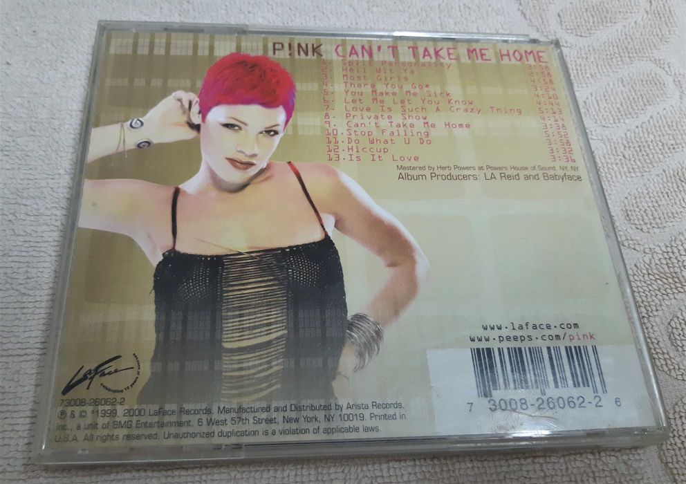P!NK – CD "Can't Take Me Home"