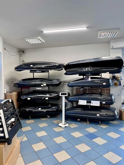 Box dachowy na narty boksy na samochód Taurus Thule Hapro