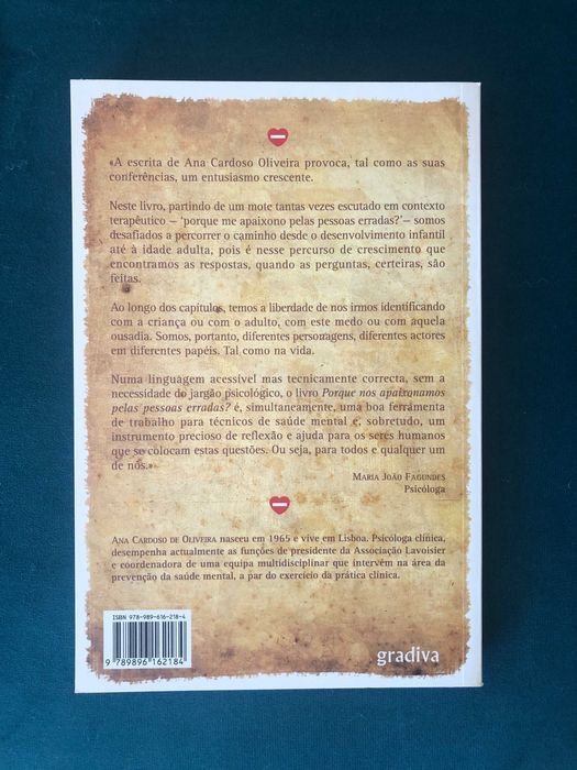 Porque Nos Apaixonamos Pelas Pessoas Erradas? - Ana Cardoso de Oliveira - LIVRO
