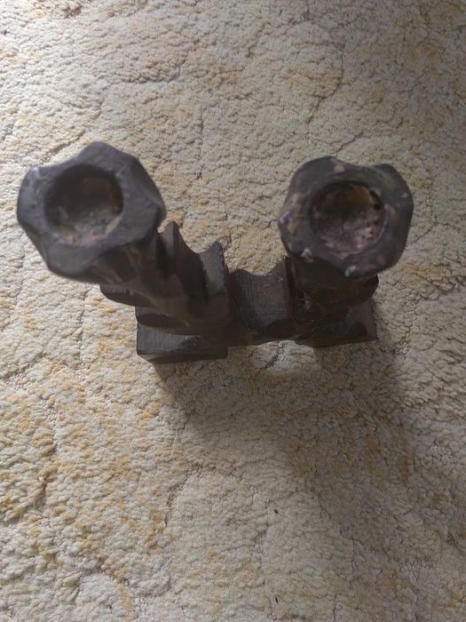 Candeeiro de velas em madeira