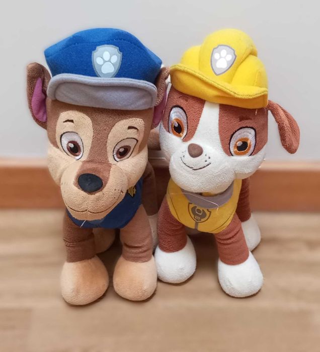 Peluches Patrulha Pata - Oficiais Nickelodeon - Chase e Rubble