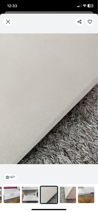 Stolik/barek biały połysk