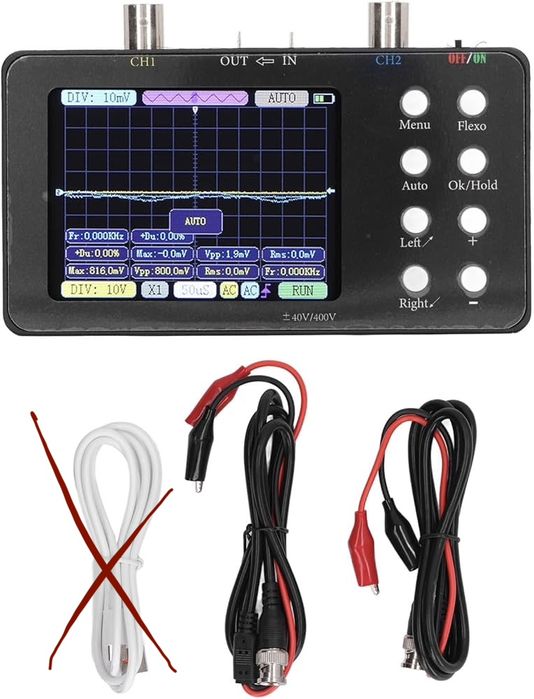 Fyflyear Mini oscyloskop cyfrowy 50M częstotliwość próbkowania10M