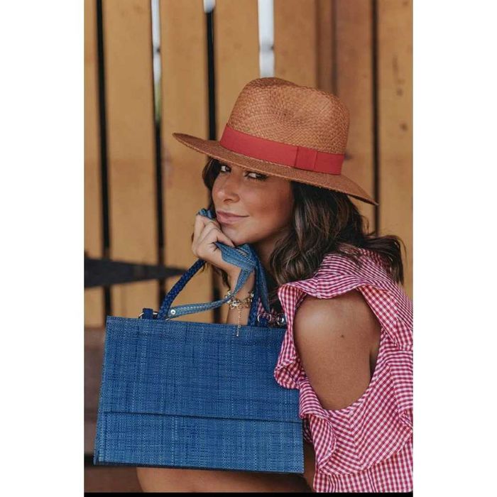 MALU PIRES Panama Hats – Medium Brim (Purple or Caramel) + Bands
