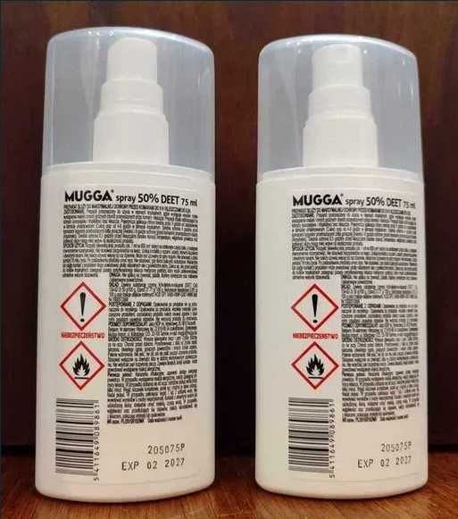 Mugga 50% Deet spray - 2 sztuki