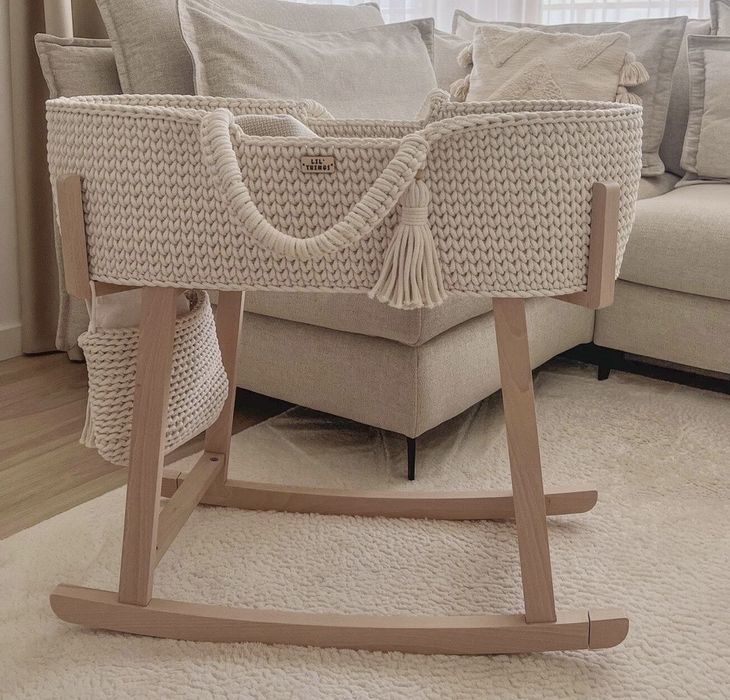 Kosz mojżesza z kołyską ecru Lil’ Things