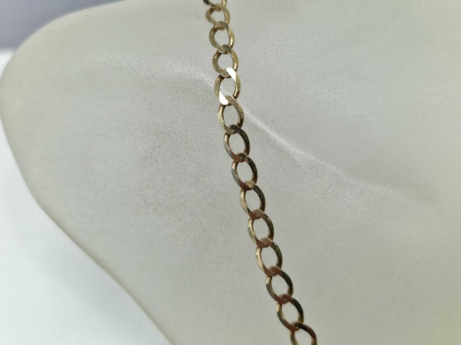 Złoty łańcuszek męski/ 375/ 7.14 gram/ 48cm/ Pancerka