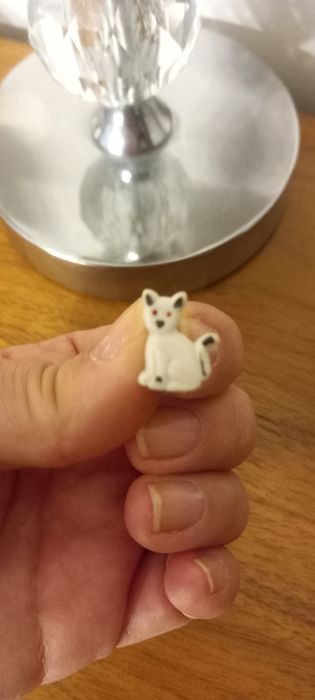 Kot broszka prl unikat