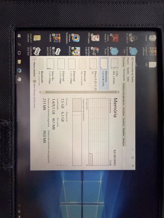 Tablet 13” touch Windows Industrial Diagnostico Auto Motion Computing i5 8GB RAM 512GB M2 DualBoot