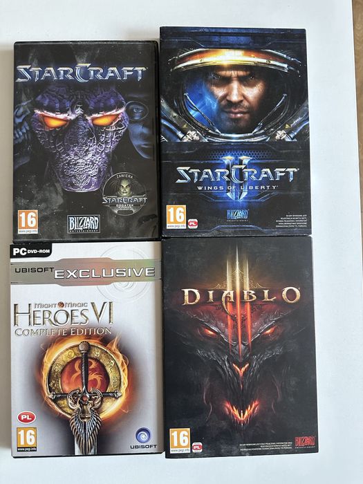 Zestaw gier ( Starcraft, Diablo, Heroes )