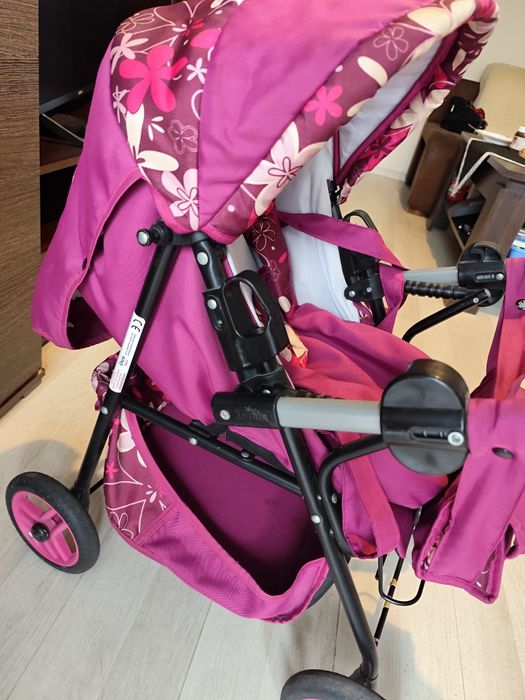 Wózek głęboki i spacerowy dla lalek