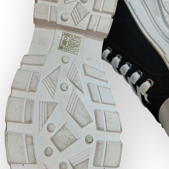 Czarne trampki na wysokiej podeszwie platformie sportowe sneakersy 39