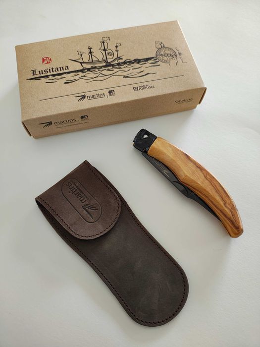 Navalha ellegance lisitana + bolsa  f. TITÂNIO Martins