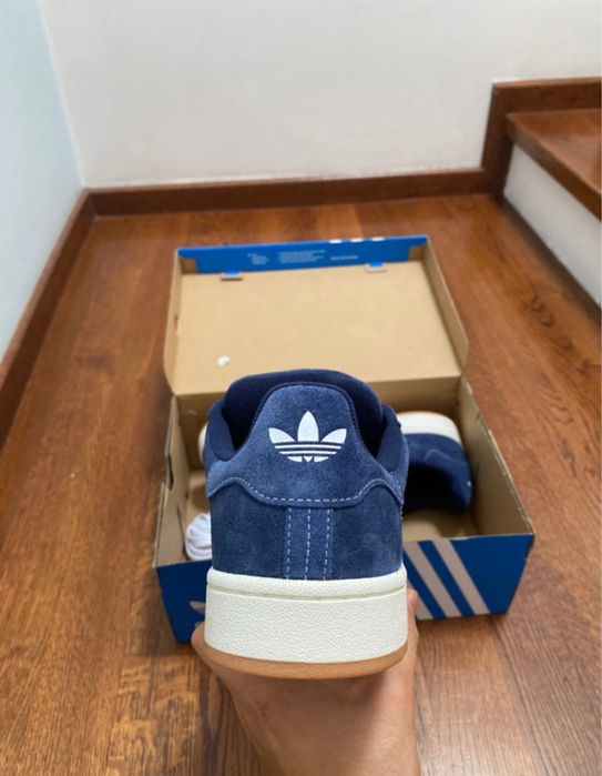 Buty Do Chodzenia Szkoły Adidas Campus 00s niebieskie granatowe streetwear sneakersy