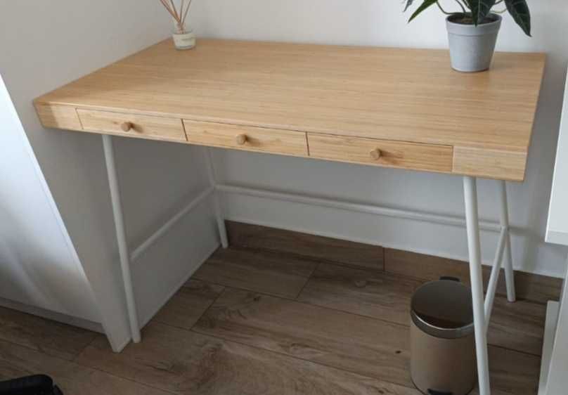 Secretária madeira Ikea