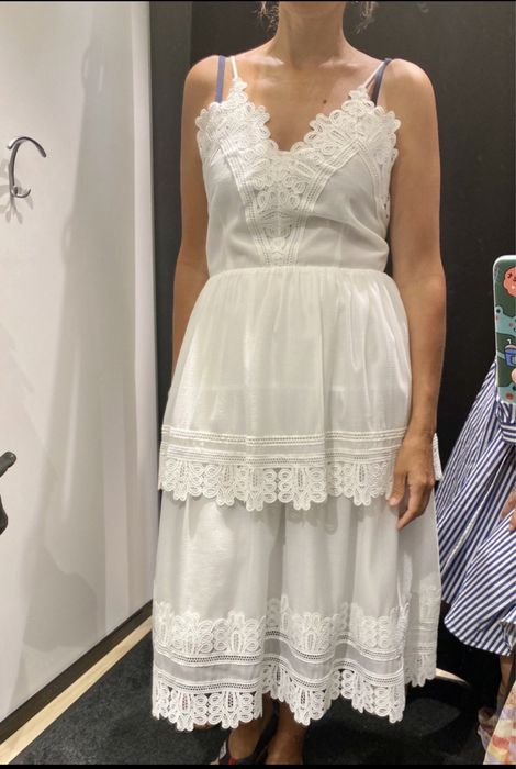 Сукня MaxMara 46 it, білий сарафан, плаття