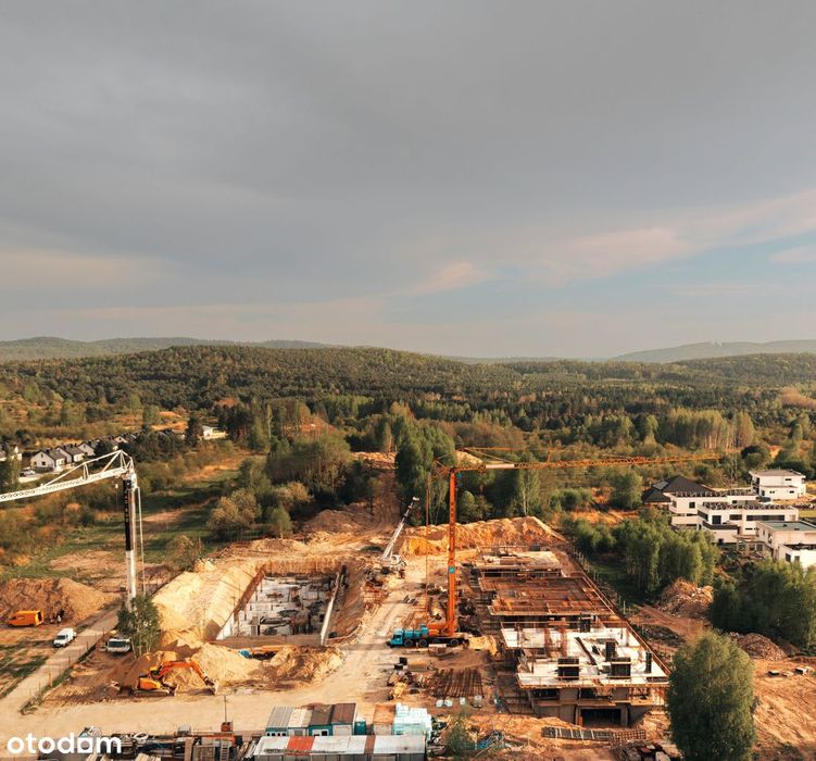 Ogród 200 m2 , taras 70 m2 Nowe Mieszkania Ślichowice.