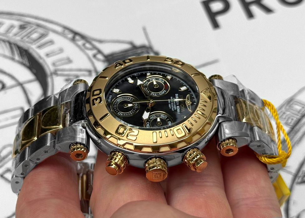 Годинник Invicta 25803 Subaqua Noma I 47 mm. Gold Swiss 200 MT.