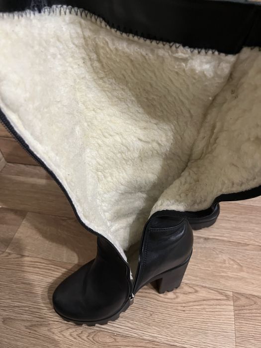 Шкіряні Чоботи трактор зимові 38 р.