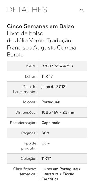 “Cinco Semanas em Balão”, Júlio Verne