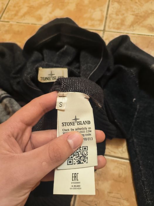 Кофта Stone island орігінал з великим лого та патчем рідка модель орігінал розмір С