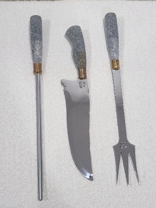 Kit churrasqueiro em aço inox