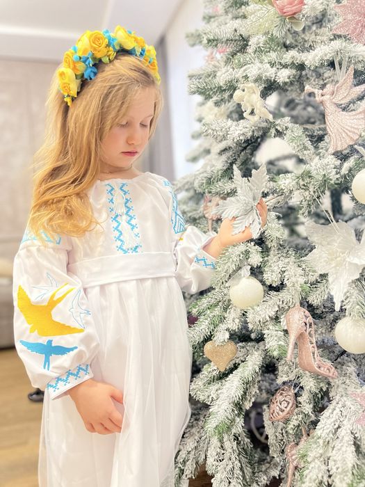 Вишиванка сукня біла 110 116 122 128 134 140 146