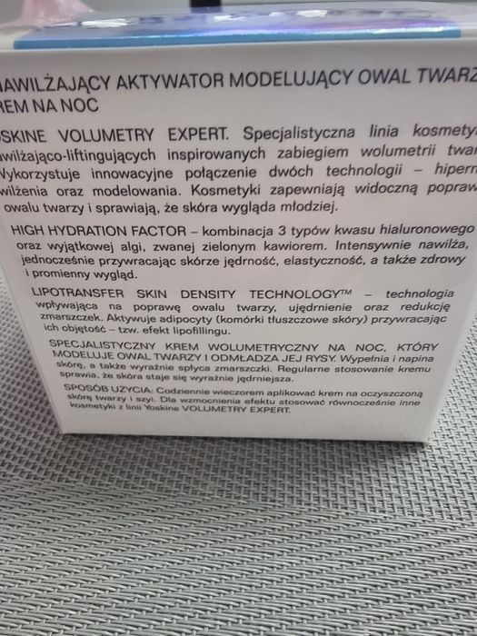 YOSKINE. IN-YO  Technology  Nawilżający krem na Noc