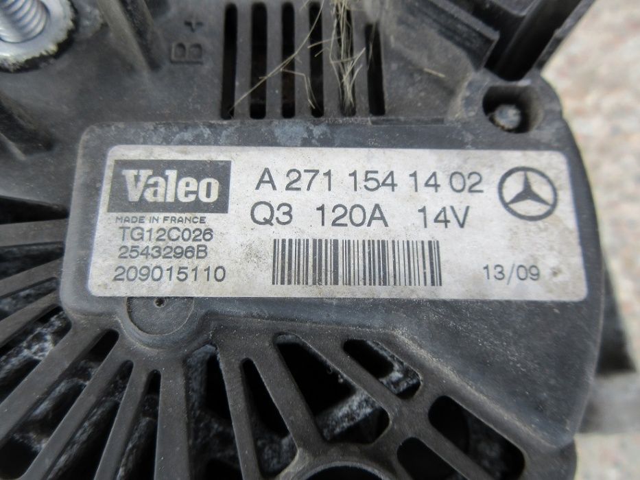 mercedes W211 LIFT W204 1.8 kompresor alternator 120A