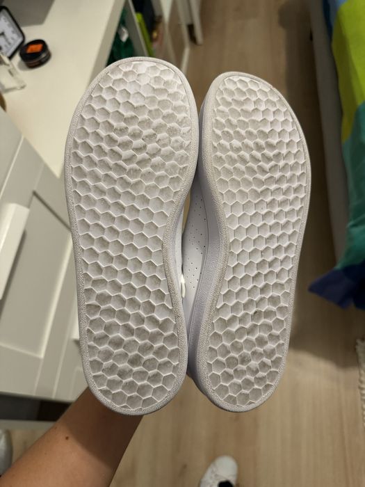 Tenis adidas branco e rosa