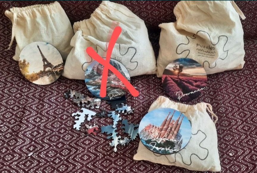 Дерев'яні круглі пазли