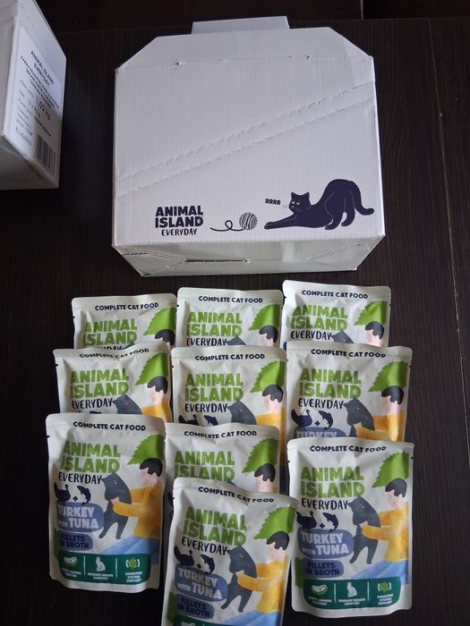 Sprzedam saszetki bezzbożowe animal island dla kota