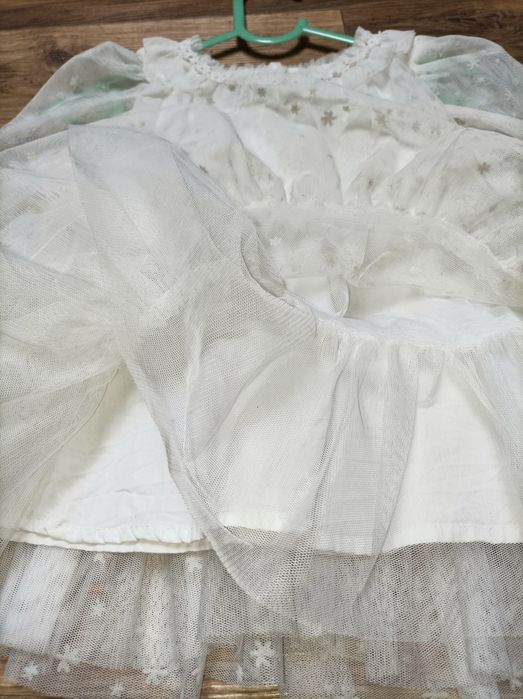 Sukienka chrzest wesele bal księżniczka rozmiar 74