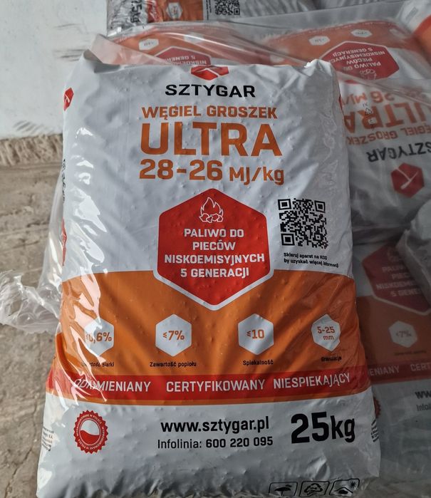 Węgiel Groszek Sztygar Ultra 28MJ Promocja